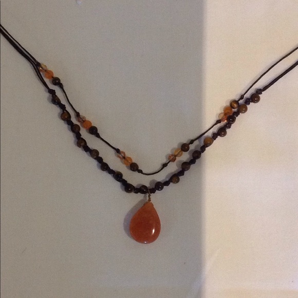 Set-Boho Layered Necklace and Earrings - Picture 4 of 8